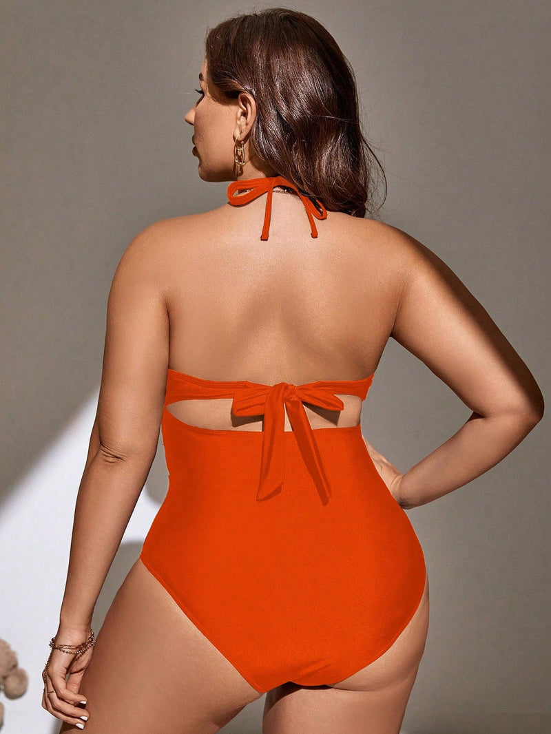 Maiô Feminino Frente Única Kamila Plus Size