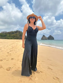 Maiô Modelador Chic Quilting Preto