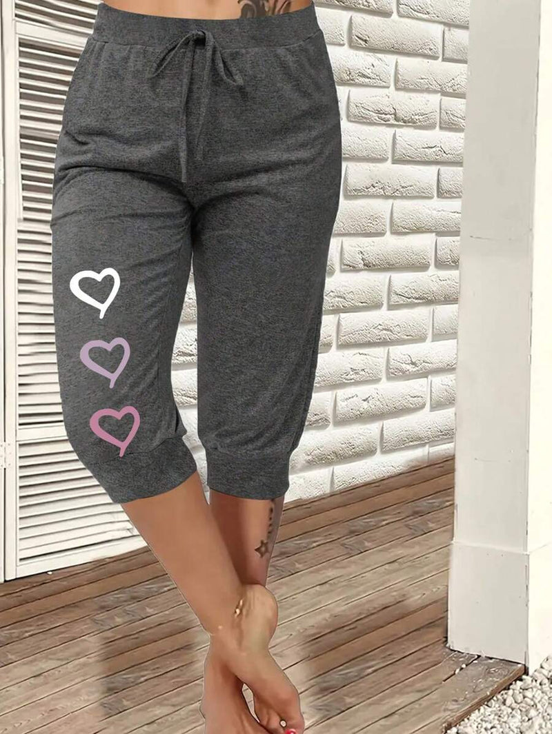 Calça Capri Feminina com Cordão na Cintura - Alessia. Plus Size