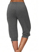 Calça Capri Feminina com Cordão na Cintura - Alessia. Plus Size