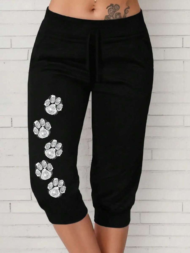 Calça Capri Feminina com Cordão na Cintura - Alessia. Plus Size