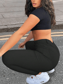 Calça Skinny Feminina de Cintura Alta com Bolso e Zíper - Melanie. Plus Size