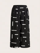 Calça feminina De Perna Larga Dayse. Plus Size