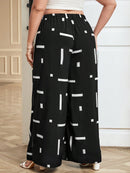 Calça feminina De Perna Larga Dayse. Plus Size