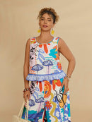 Conjunto Feminino Casual de Praia Zélia. Plus Size