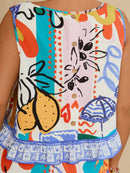 Conjunto Feminino Casual de Praia Zélia. Plus Size