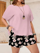 Conjunto Feminino de Camisa e Shorts Solto - Mika. Plus Size