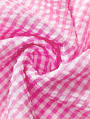 Conjunto Feminino com Blusa de Manga Curta Xadrez e Short - Mily. Plus Size