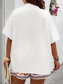 Conjunto Feminino de Kimono e Short com Bolsos - Vitória. Plus Size