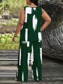 Conjunto feminino de manga curta e calça comprida Juny. Plus Size