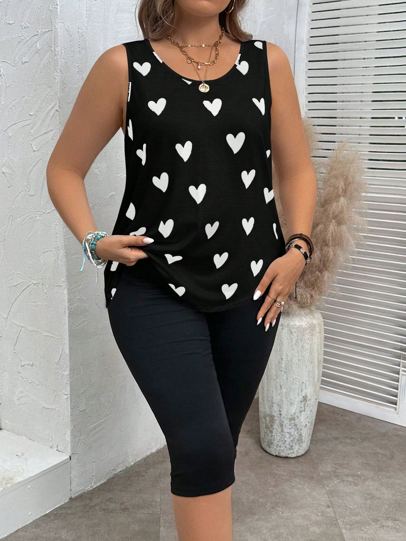 Conjunto feminino estampado Fabi. Plus Size