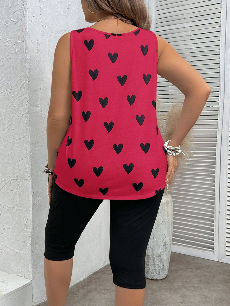 Conjunto feminino estampado Fabi. Plus Size