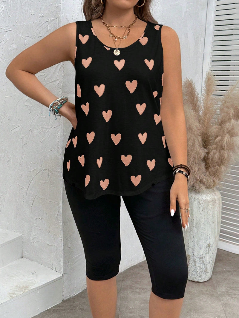 Conjunto feminino estampado Fabi. Plus Size