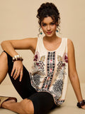 Conjunto feminino estampado Fabi. Plus Size