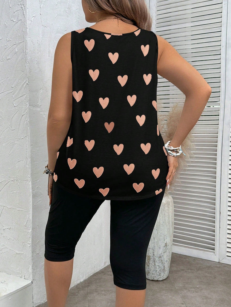 Conjunto feminino estampado Fabi. Plus Size