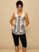 Conjunto feminino estampado Fabi. Plus Size