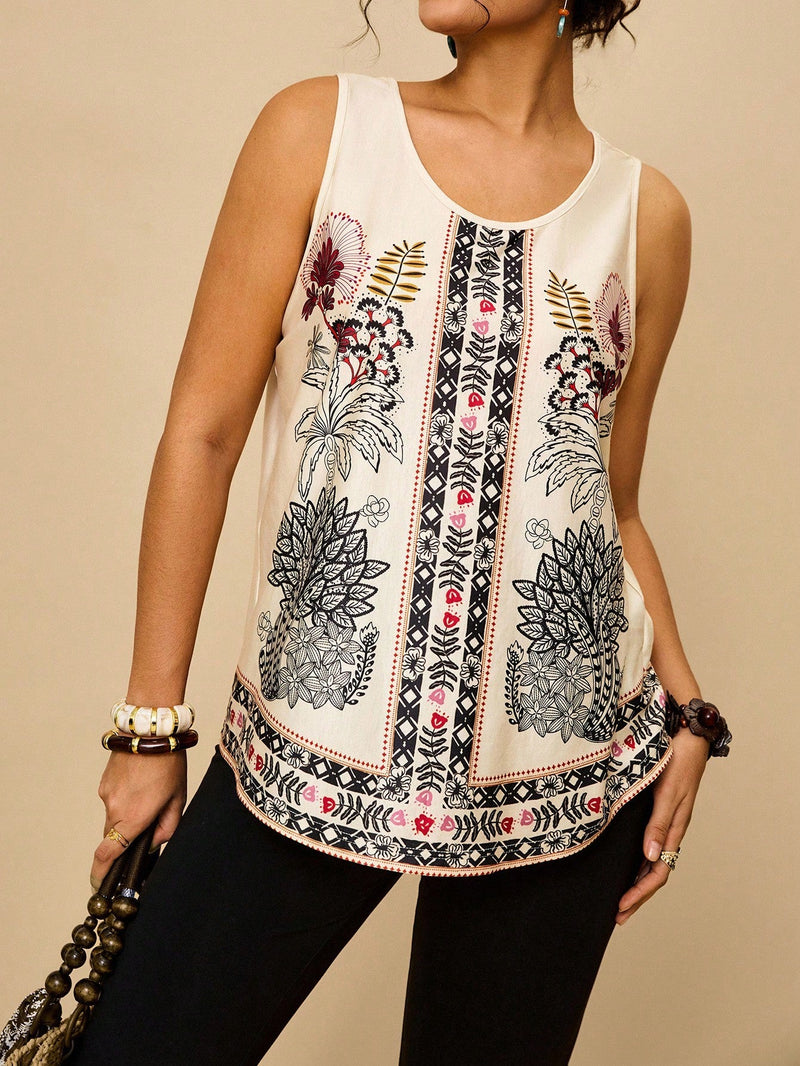 Conjunto feminino estampado Fabi. Plus Size