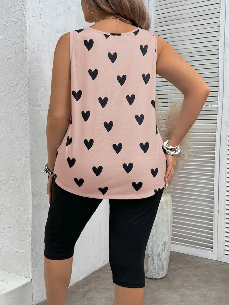 Conjunto feminino estampado Fabi. Plus Size
