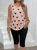 Conjunto feminino estampado Fabi. Plus Size