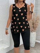 Conjunto feminino estampado Fabi. Plus Size