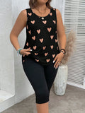 Conjunto feminino estampado Fabi. Plus Size