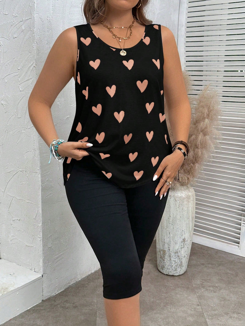 Conjunto feminino estampado Fabi. Plus Size