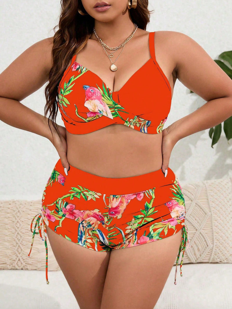 Shortkini Feminino Push Up Analú Plus Size