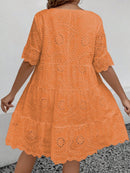 Vestido Feminino Bordado Britany Plus Size