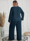 Conjunto feminino texturizado Brunellis Plus Size