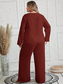 Conjunto feminino texturizado Brunellis Plus Size