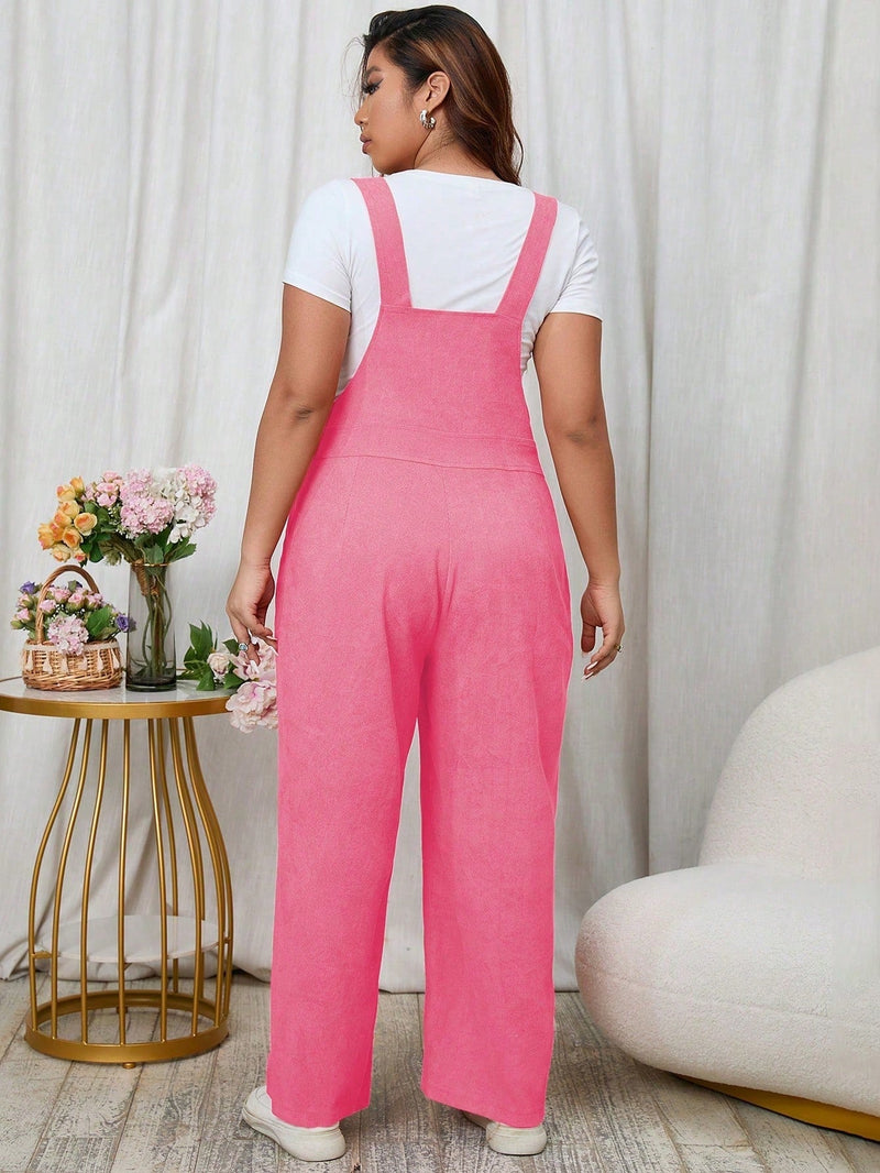 Macacão Feminino com Bolso Classic Plus Size