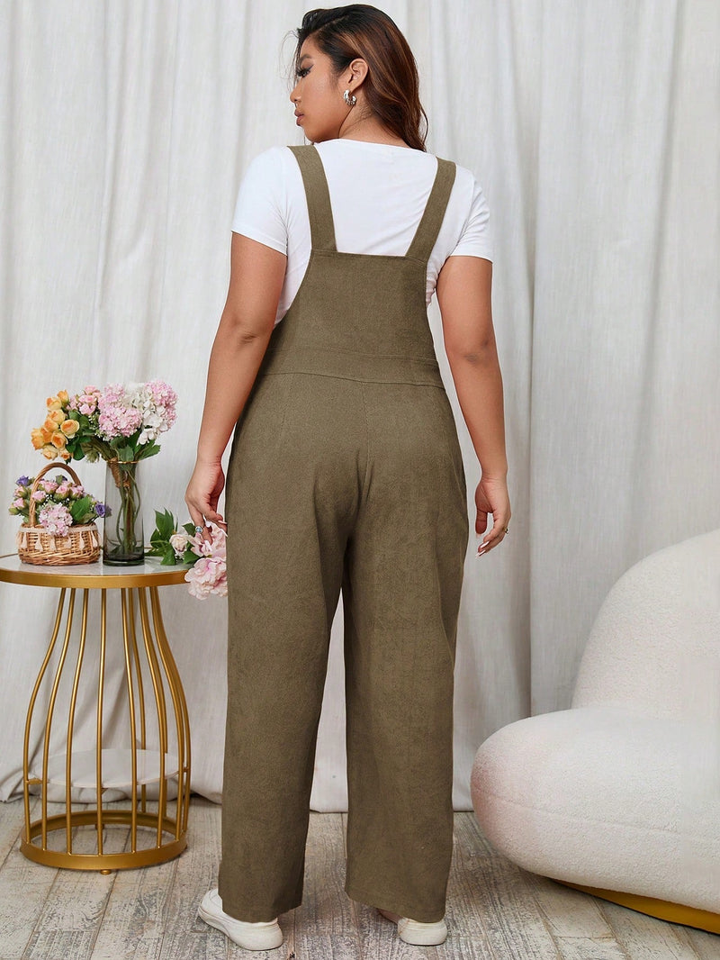 Macacão Feminino com Bolso Classic Plus Size