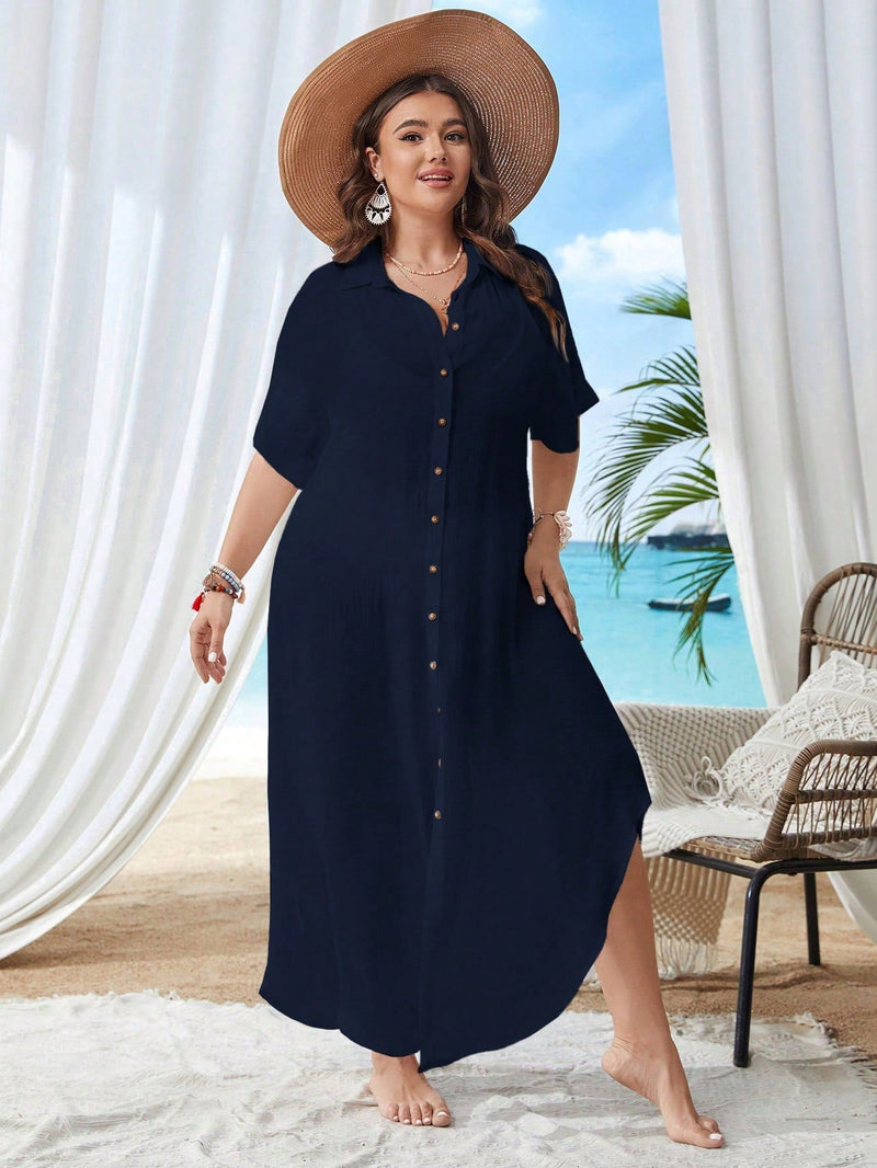 Saída de Praia Feminina Valentina Plus Size