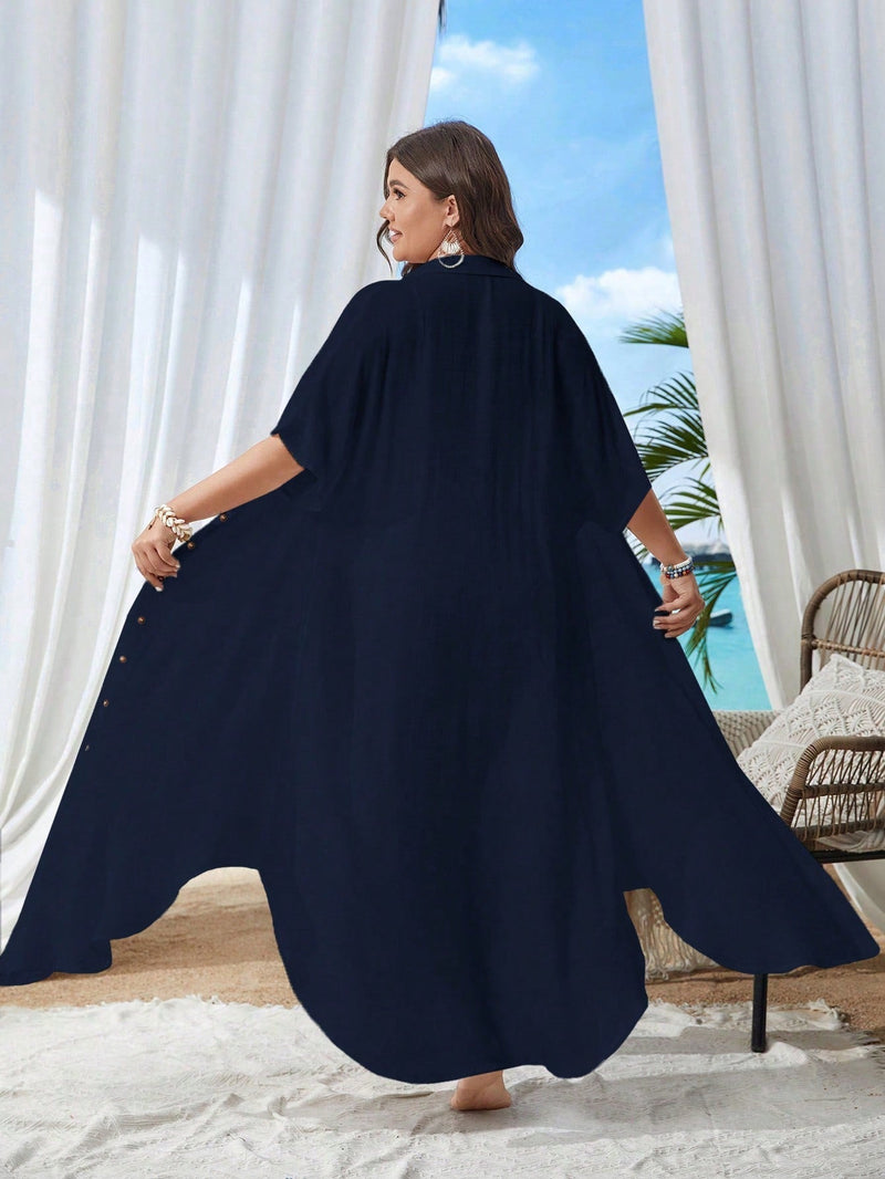 Saída de Praia Feminina Valentina Plus Size