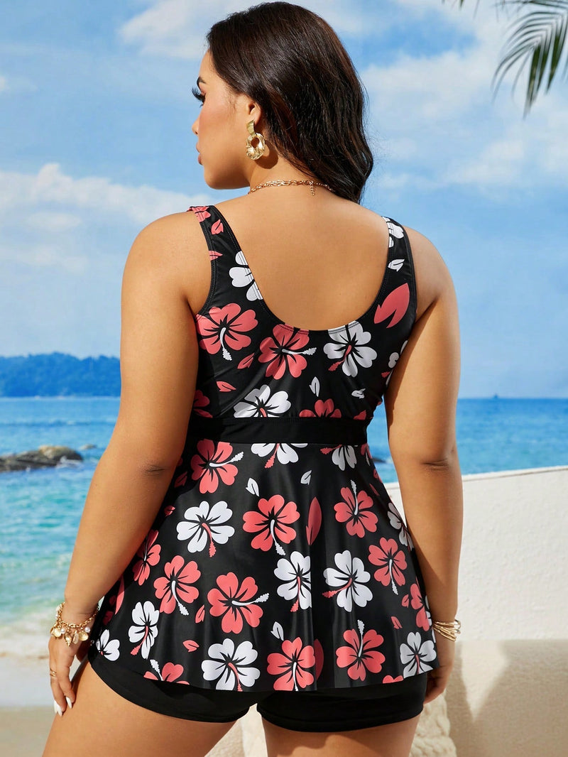 Tankini Feminino Estampado Pietra Plus Size