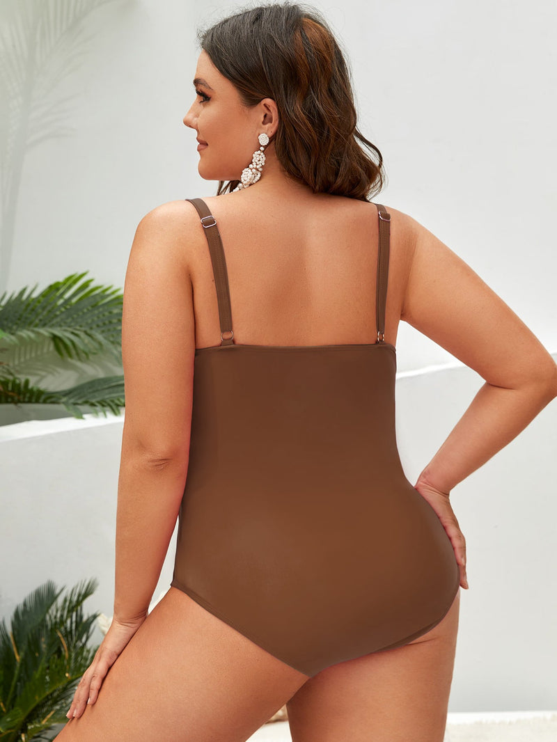 Maiô Feminino Marbella com Detalhe Cruzado Plus Size