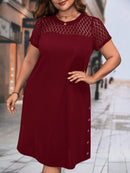 Vestido Feminino manga curta Mariana Plus Size