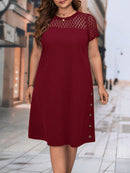 Vestido Feminino manga curta Mariana Plus Size