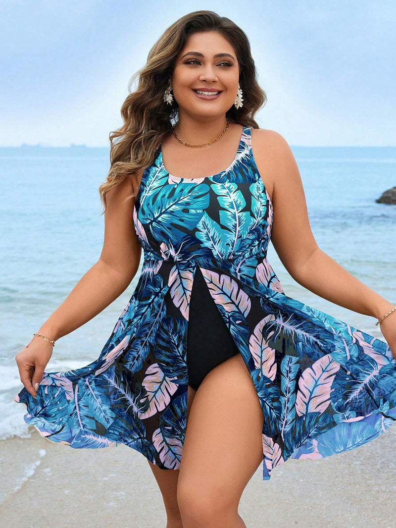 Maiô Feminino em Estampa Exclusiva e Alças Confortáveis - Mariana. Plus Size