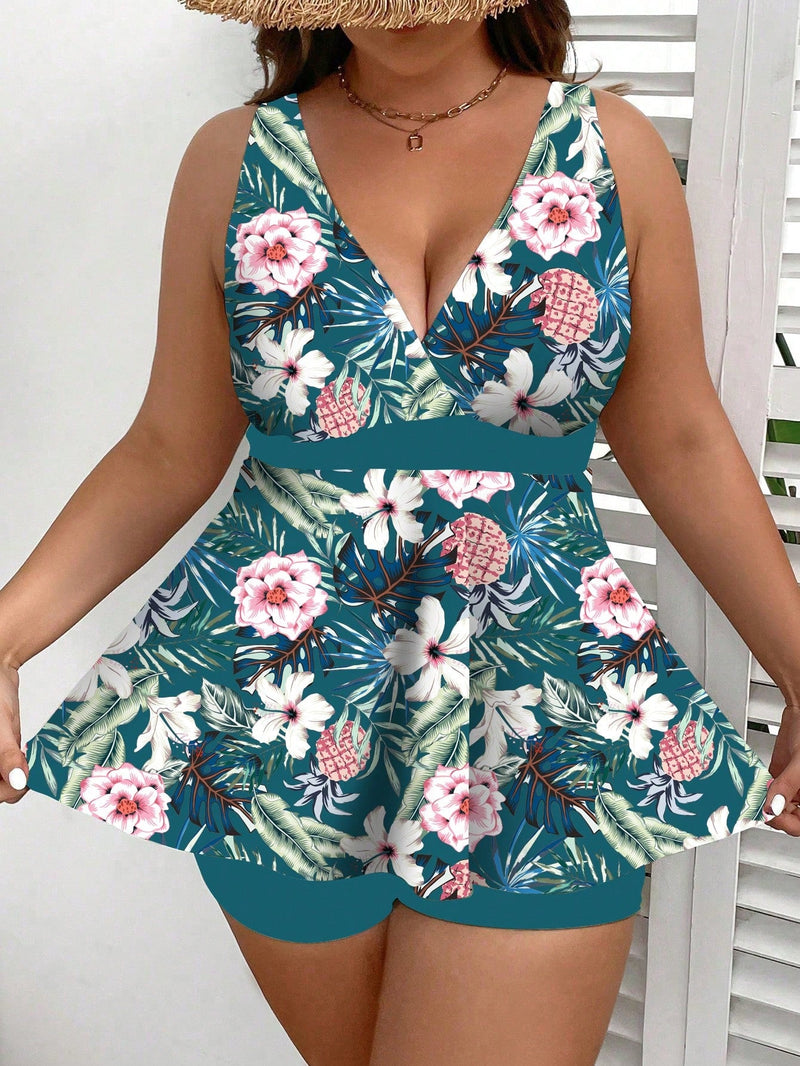 Tankini Feminino Estampado Pietra Plus Size