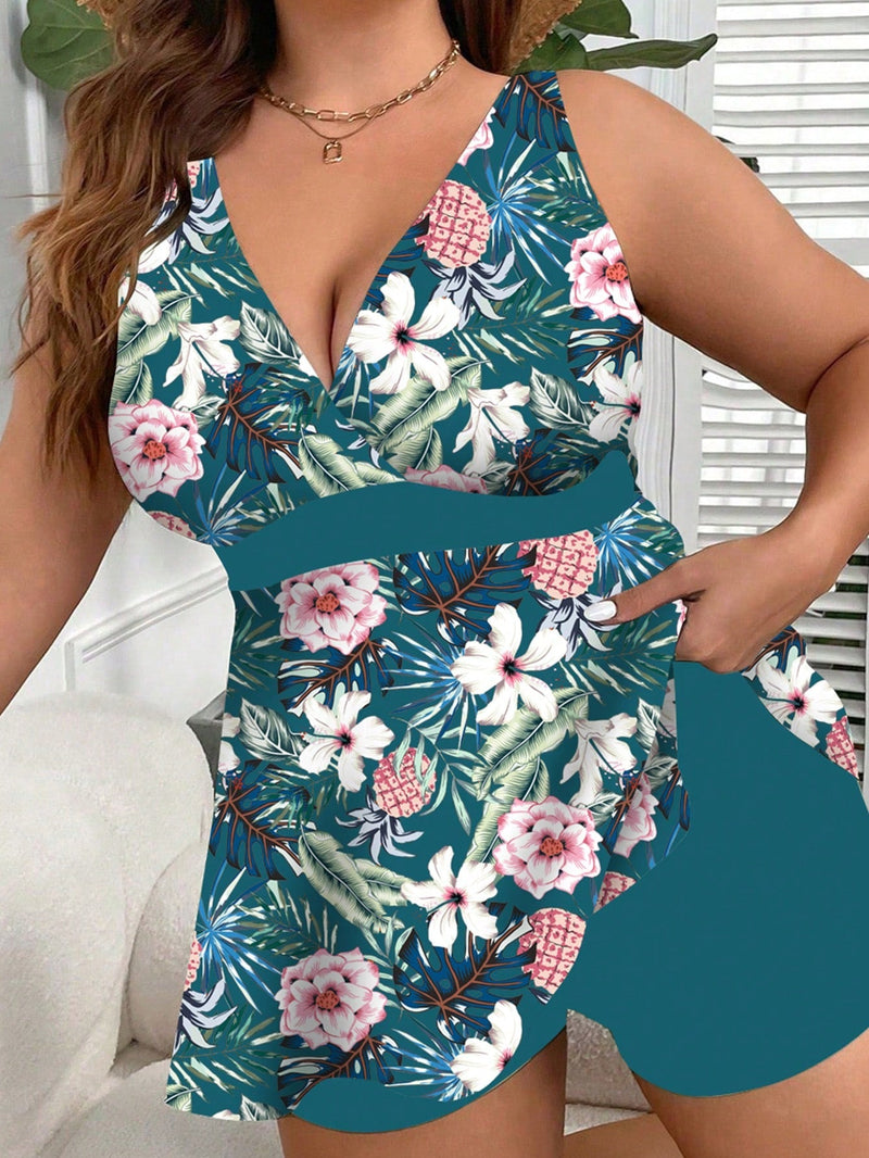 Tankini Feminino Estampado Pietra Plus Size