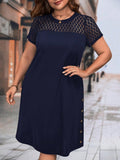 Vestido Feminino manga curta Mariana Plus Size