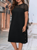 Vestido Feminino manga curta Mariana Plus Size