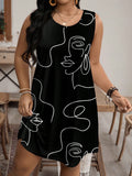 Vestido Feminino Estampado com Modelagem Soltinha e Tecido Confortável - Nicy. Plus Size