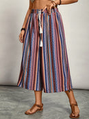 Calça capri Feminina Perna Larga Cristina. Plus Size