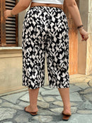 Calça capri Feminina Perna Larga Cristina. Plus Size