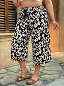 Calça capri Feminina Perna Larga Cristina. Plus Size