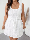 Vestido Feminino Sem Manga Sara. Plus Size