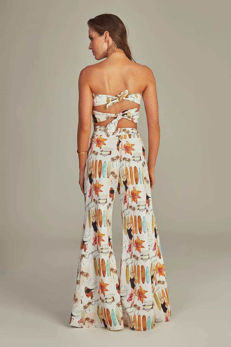 Bustier Cropped Estampa Pop Art