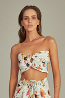 Bustier Cropped Estampa Pop Art